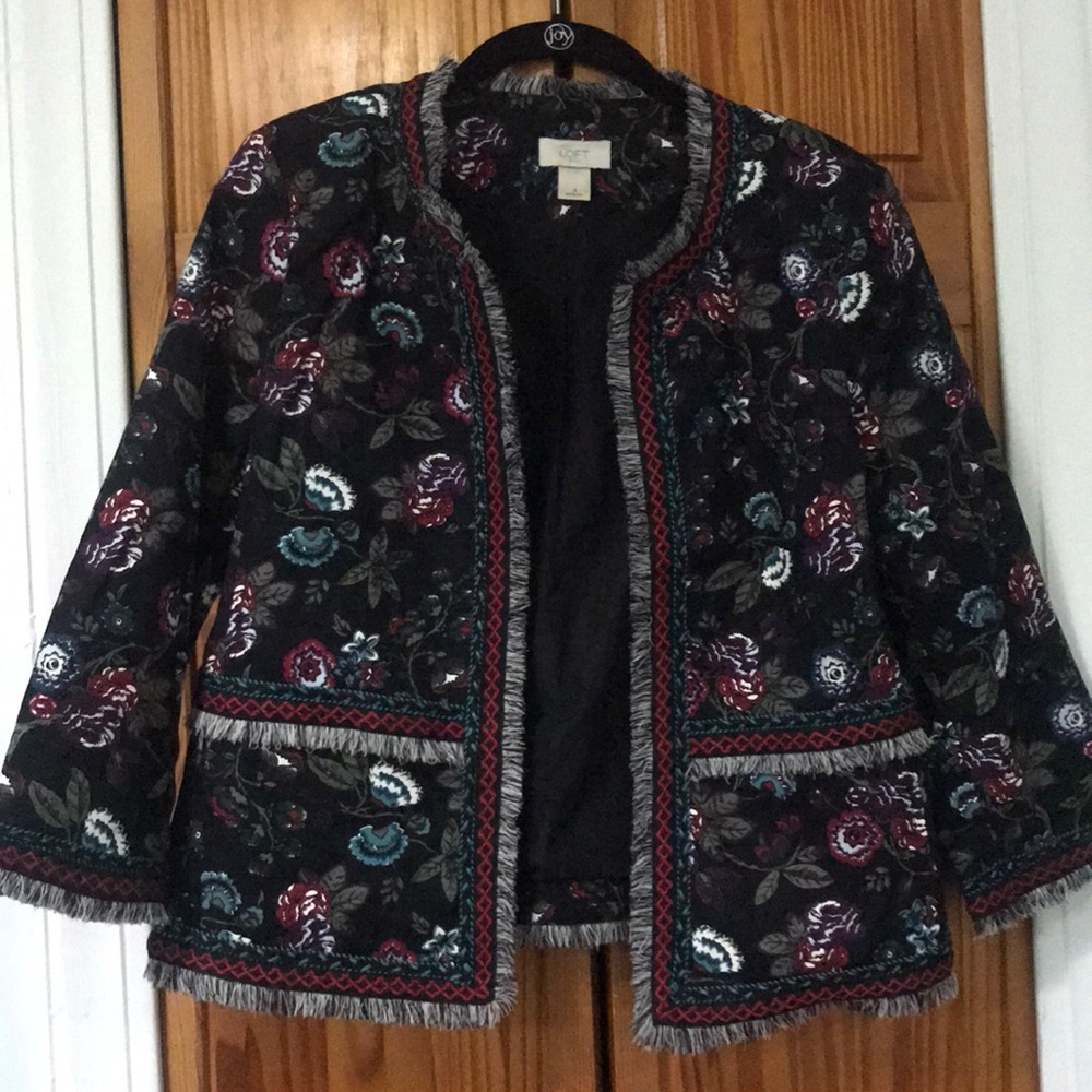 Loft floral patterned jacket